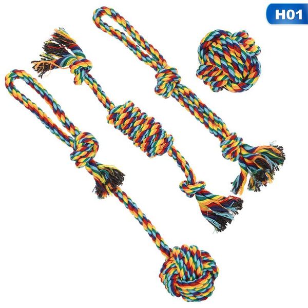 dog toys & chews 4pcs cotton rope toy set knot puppy chew teething teeth cleaning pet braided for supplies
dog toys & chews 4pcs cotton rope toy set knot puppy chew teething teeth cleaning pet braided for supplies