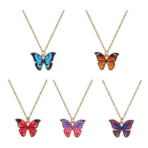 pendant necklaces bohemian alloy butterfly charm rope colorfly clavicle chain necklace collar femme jewelry, Silver
pendant necklaces bohemian alloy butterfly charm rope colorfly clavicle chain necklace collar femme jewelry, Silver