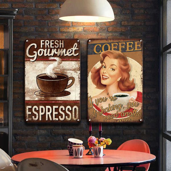 vintage design tin art tinplate wall decoration coffee bar metal sign retro cafe kitchen room decor plate
vintage design tin art tinplate wall decoration coffee bar metal sign retro cafe kitchen room decor plate