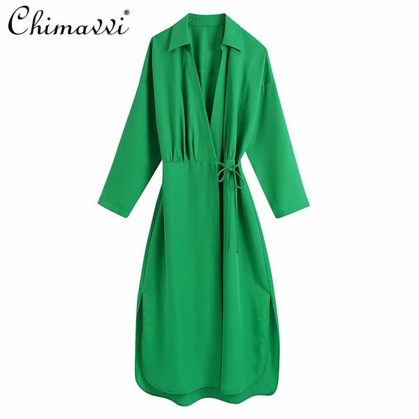 casual dresses women's v neck long sleeve slim dress green oversized a line female korean high street pleated, Black;gray
casual dresses women's v neck long sleeve slim dress green oversized a line female korean high street pleated, Black;gray