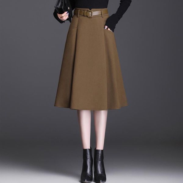 skirts women fashion high waist big swing a-line black skirt autumn winter office lady elegant retro loose casual mid-long 6758
skirts women fashion high waist big swing a-line black skirt autumn winter office lady elegant retro loose casual mid-long 6758