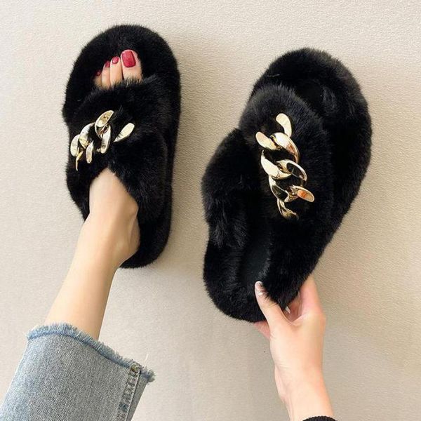 slippers home cotton shoes crosshair women's winter style all-match chain soft bottom non-slip flip flops, Black
slippers home cotton shoes crosshair women's winter style all-match chain soft bottom non-slip flip flops, Black