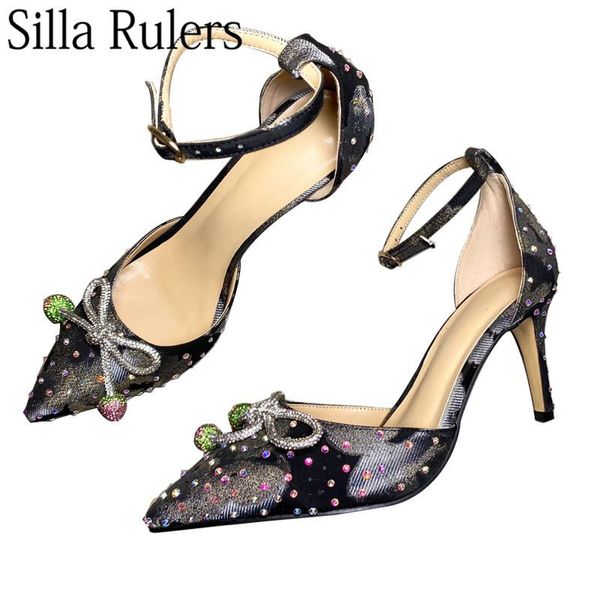 bling rhinestone bow pointed toe pumps woman embroied shallow ankle strap party shoes wending 2021 sandals, Black
bling rhinestone bow pointed toe pumps woman embroied shallow ankle strap party shoes wending 2021 sandals, Black