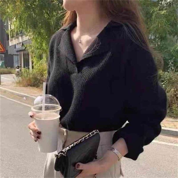 women's sweaters casual solid knitted chic turn-down sweater winter women's clothes y2k sweaters long fashion jumper sleeve 2r40, White;black
women's sweaters casual solid knitted chic turn-down sweater winter women's clothes y2k sweaters long fashion jumper sleeve 2r40, White;black