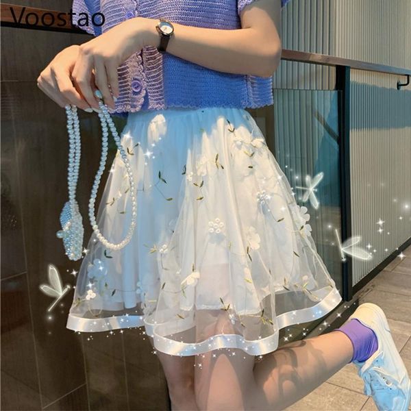 summer sweet tulle skirts women fashion elastic high waist floral embroidery mesh skirt girls elegant a-line mini short, Black
summer sweet tulle skirts women fashion elastic high waist floral embroidery mesh skirt girls elegant a-line mini short, Black