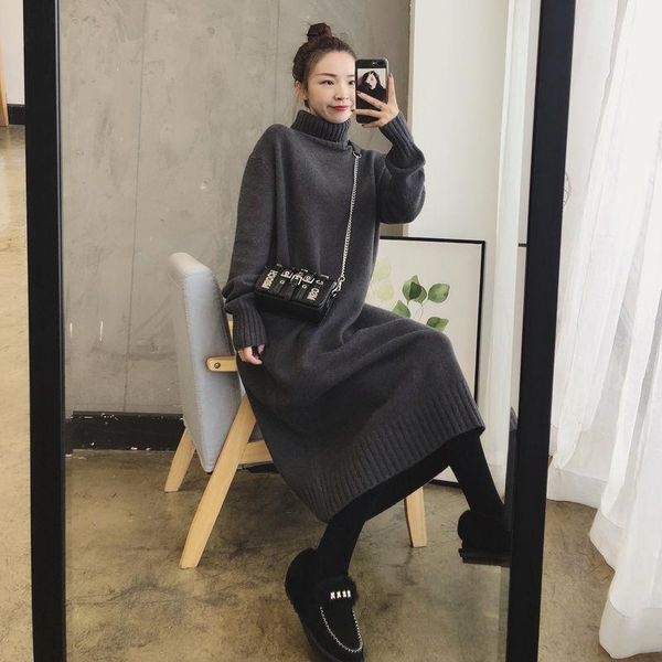 women's sweaters women 2021 autumn winter long sleeve sweater dress thick warm pullovers chic turtleneck ladies knitted jumpers casual, White;black
women's sweaters women 2021 autumn winter long sleeve sweater dress thick warm pullovers chic turtleneck ladies knitted jumpers casual, White;black