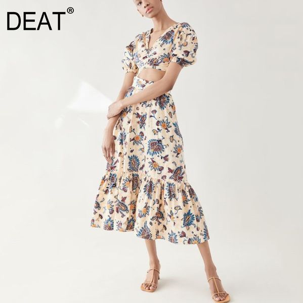 deat new summer fashion women clothes printed high waist hollow out a-line pullover and long skirt two pieces set wr523 210428, White
deat new summer fashion women clothes printed high waist hollow out a-line pullover and long skirt two pieces set wr523 210428, White
