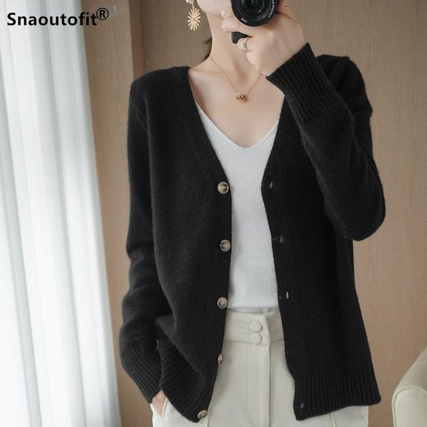 women's knits & tees 2021 autumn pure wool knitted cardigan sweater,basic style,large v-neck elegant fashionable,loose versatile jacket, White
women's knits & tees 2021 autumn pure wool knitted cardigan sweater,basic style,large v-neck elegant fashionable,loose versatile jacket, White