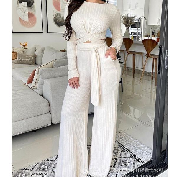 women's two piece pants wepbel women 2 sets outfits casual beige crossover wide leg suit short solid color ladies clothing, White
women's two piece pants wepbel women 2 sets outfits casual beige crossover wide leg suit short solid color ladies clothing, White