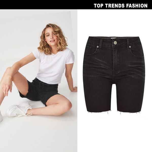 summer black women casual jeans high waist denim shorts vintage pockets short femme, Blue
summer black women casual jeans high waist denim shorts vintage pockets short femme, Blue