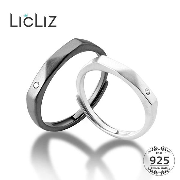 cluster rings licliz 925 sterling silver simple solitaire cz zircon brushed open ring for women adjustable band jewelry lr0829, Golden;silver
cluster rings licliz 925 sterling silver simple solitaire cz zircon brushed open ring for women adjustable band jewelry lr0829, Golden;silver