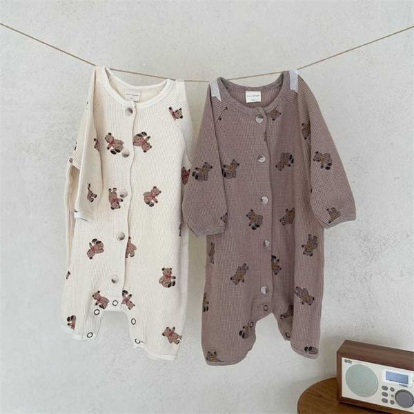 autumn baby boys clothes waffle cotton born rompers bear print jumpsuit long sleeve outfits girls 211023, Blue
autumn baby boys clothes waffle cotton born rompers bear print jumpsuit long sleeve outfits girls 211023, Blue