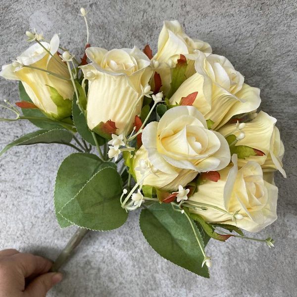 decorative flowers & wreaths 9heads artificial bud manual diy fake flower wedding living room indoor dining table home arrangement decoratio
decorative flowers & wreaths 9heads artificial bud manual diy fake flower wedding living room indoor dining table home arrangement decoratio
