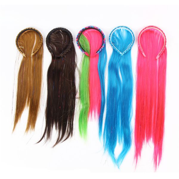 colorful cosplay wig women's children's hoop twist long straight hair small braid girl's head button make-up ball, Black
colorful cosplay wig women's children's hoop twist long straight hair small braid girl's head button make-up ball, Black