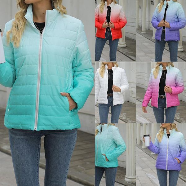 women's jackets winter thick warm gradient quilted coat parkas monjer autumn jacket female clothes elegant zipper women fashion xxl, Black;brown
women's jackets winter thick warm gradient quilted coat parkas monjer autumn jacket female clothes elegant zipper women fashion xxl, Black;brown