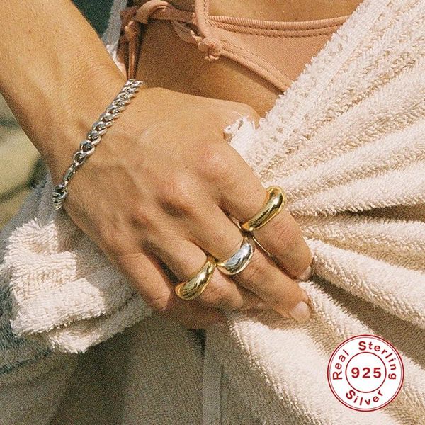 sterling silver round circle pure finger ring simple irregular all-match glossy rings for women wedding engagement jewelry cluster, Golden;silver
sterling silver round circle pure finger ring simple irregular all-match glossy rings for women wedding engagement jewelry cluster, Golden;silver