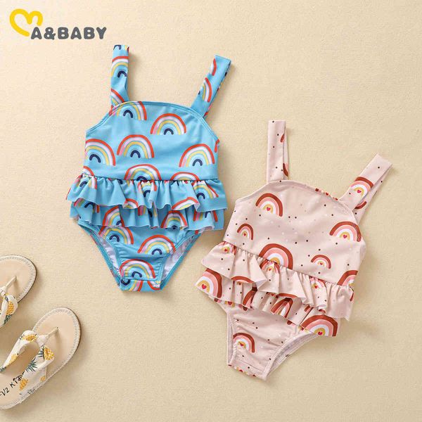 0-3years summer toddler kid baby girls swimwear ruffles rainbow swimsuit bathing suit beachwear 210515, Black
0-3years summer toddler kid baby girls swimwear ruffles rainbow swimsuit bathing suit beachwear 210515, Black
