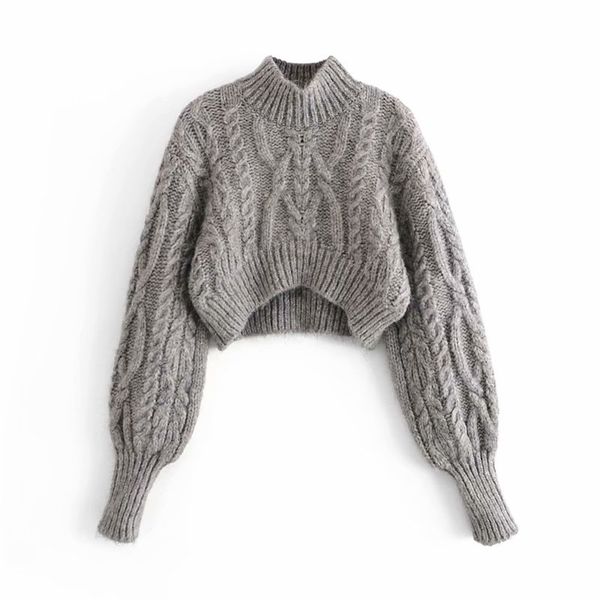 elegant women grey twist sweaters fashion ladies turtleneck knitted streetwear female chic solid short pullover 210427, White;black
elegant women grey twist sweaters fashion ladies turtleneck knitted streetwear female chic solid short pullover 210427, White;black