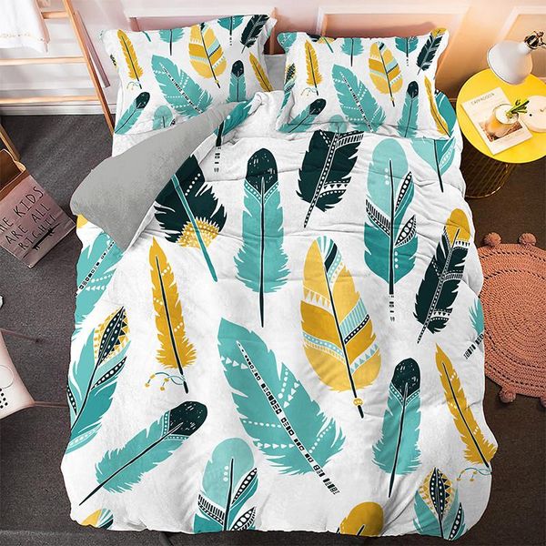 bedding sets customize feather pattern duvet cover boho comforter covers colorful set soft fabric king twin size
bedding sets customize feather pattern duvet cover boho comforter covers colorful set soft fabric king twin size
