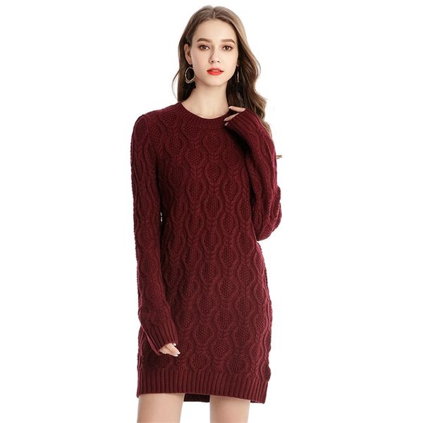 women knitted dress pullover loose autumn winter soild o-neck knee-length sweater casual long sleeve female outwear 210422, Black;gray
women knitted dress pullover loose autumn winter soild o-neck knee-length sweater casual long sleeve female outwear 210422, Black;gray
