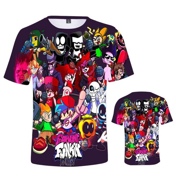 women's t-shirt anime friday night funkin t shirt boys girls 3d print women men tshirt summer short sleeve streetwear clothing tees, White
women's t-shirt anime friday night funkin t shirt boys girls 3d print women men tshirt summer short sleeve streetwear clothing tees, White