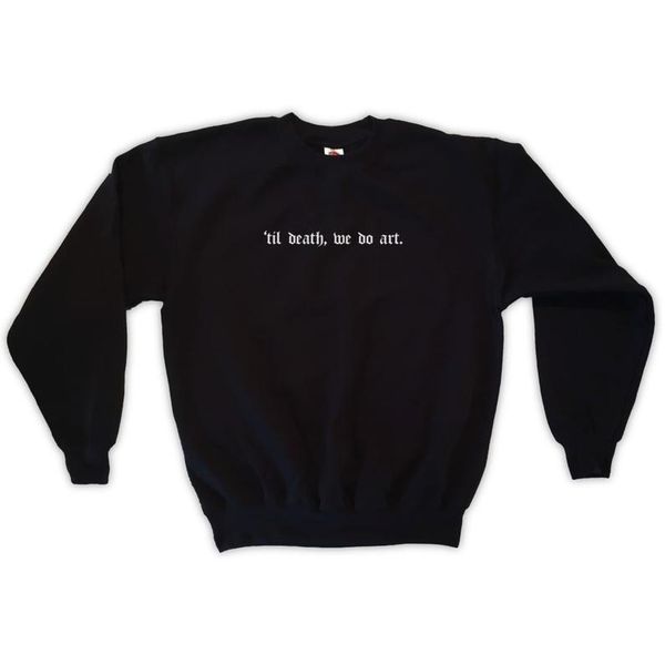 women's hoodies & sweatshirts skuggnas arrival til death we do art sweatshirt long sleeve fashion jumper tumblr 90s aesthetic clothin, Black
women's hoodies & sweatshirts skuggnas arrival til death we do art sweatshirt long sleeve fashion jumper tumblr 90s aesthetic clothin, Black