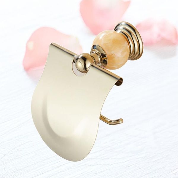 toilet paper holders 1pc stainless steel gold plated jade roll holder with perforated installation for bathroom kitchen(golden)
toilet paper holders 1pc stainless steel gold plated jade roll holder with perforated installation for bathroom kitchen(golden)
