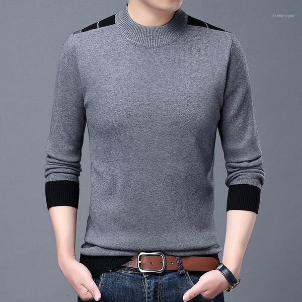 men's sweaters men turtleneck half brand patchwork knit fashion pullover sweater autum winter casual jumper clothing, White;black
men's sweaters men turtleneck half brand patchwork knit fashion pullover sweater autum winter casual jumper clothing, White;black