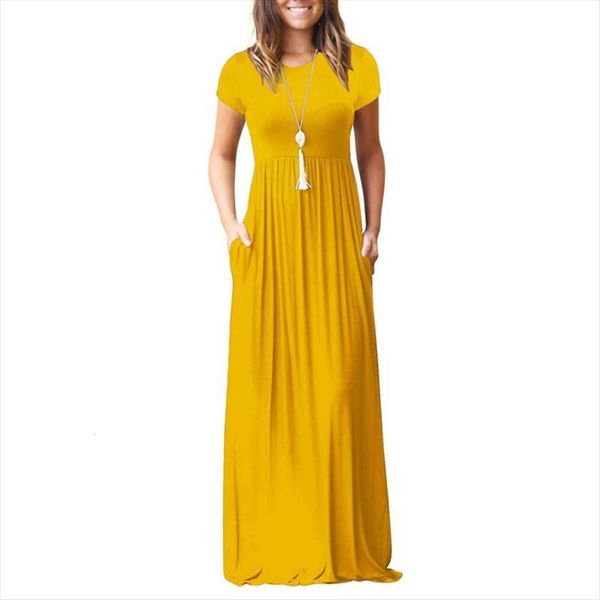 summer maxi long clothes fashion women dresses short sleeve solid casual cotton femme pockets robe xxl gv598, Black;gray
summer maxi long clothes fashion women dresses short sleeve solid casual cotton femme pockets robe xxl gv598, Black;gray