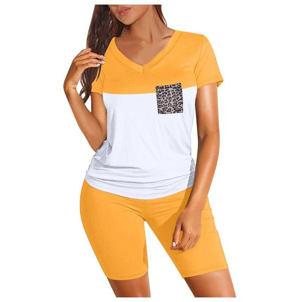 women's tracksuits leopard patchwork sports biker shorts sets women short sleeve v neck two piece outfits vetement femme 2021 a40, Gray
women's tracksuits leopard patchwork sports biker shorts sets women short sleeve v neck two piece outfits vetement femme 2021 a40, Gray