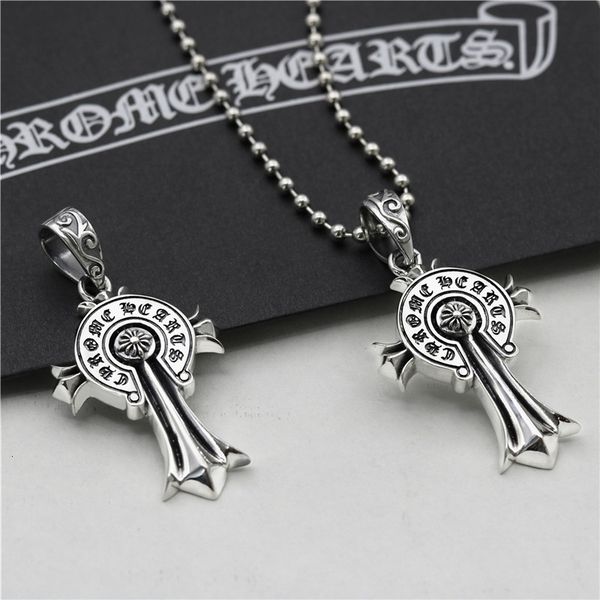 luxury designer fashion ch croix necklace classic compass thai silver old cross pendant tide brand personalized hip hop couple necklace, Red;brown
luxury designer fashion ch croix necklace classic compass thai silver old cross pendant tide brand personalized hip hop couple necklace, Red;brown