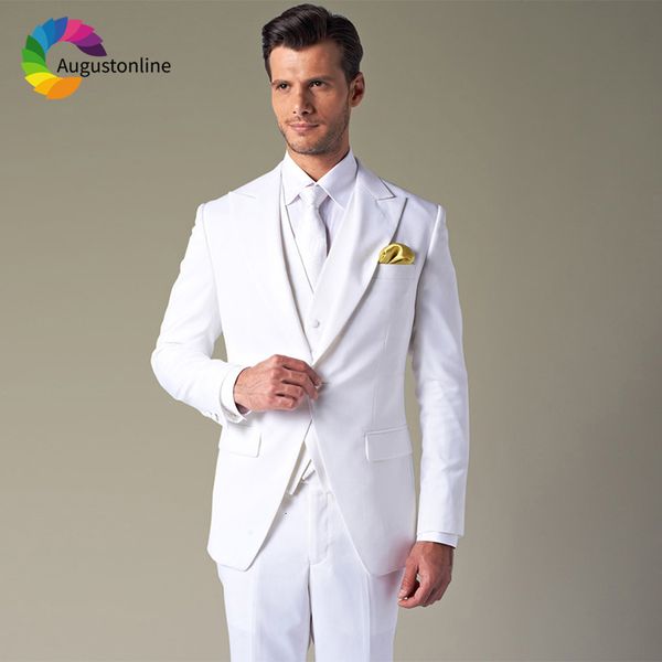 men's suits & blazers men for wedding suit white bridegroom custom slim fit evening party groom prom tuxedo tailor costumes m, White;black
men's suits & blazers men for wedding suit white bridegroom custom slim fit evening party groom prom tuxedo tailor costumes m, White;black