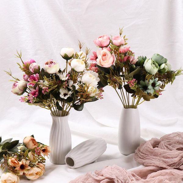 decorative flowers & wreaths 1 bunch autumn color silk tea rose party supply handmade home decor fake daisy artificial flower bridal
decorative flowers & wreaths 1 bunch autumn color silk tea rose party supply handmade home decor fake daisy artificial flower bridal