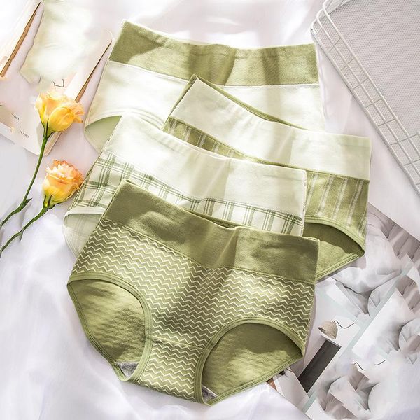 women's panties high waist printing pure cotton mutande donna seamless abdomen green wave pattern checkered, Black;pink
women's panties high waist printing pure cotton mutande donna seamless abdomen green wave pattern checkered, Black;pink
