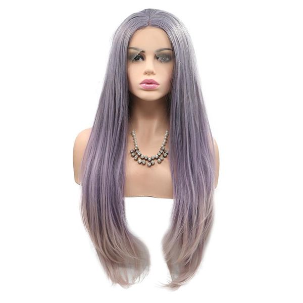 synthetic wigs lace front wig cosplay frontal colored for black women ombre purple gray straight hightlight 13*4 hair
synthetic wigs lace front wig cosplay frontal colored for black women ombre purple gray straight hightlight 13*4 hair