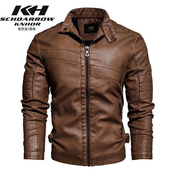 men's motorcycle et, brown veet lined leather coat, winter, 2020, Black
men's motorcycle et, brown veet lined leather coat, winter, 2020, Black