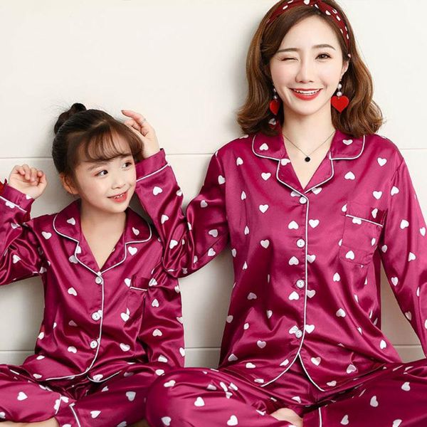 family matching outfits fashion silk long sleeve children's pyajamas set mother and daughter clothes son sleepwear pajamas, Blue
family matching outfits fashion silk long sleeve children's pyajamas set mother and daughter clothes son sleepwear pajamas, Blue