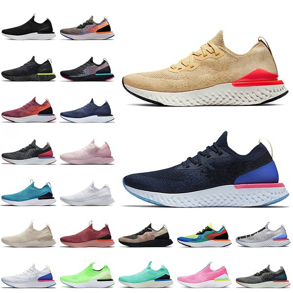 2021 epic react fly knit v1 v2 women mens running shoes south beach club gold triple white black blue lacesless trainers sneakers 36-45
2021 epic react fly knit v1 v2 women mens running shoes south beach club gold triple white black blue lacesless trainers sneakers 36-45