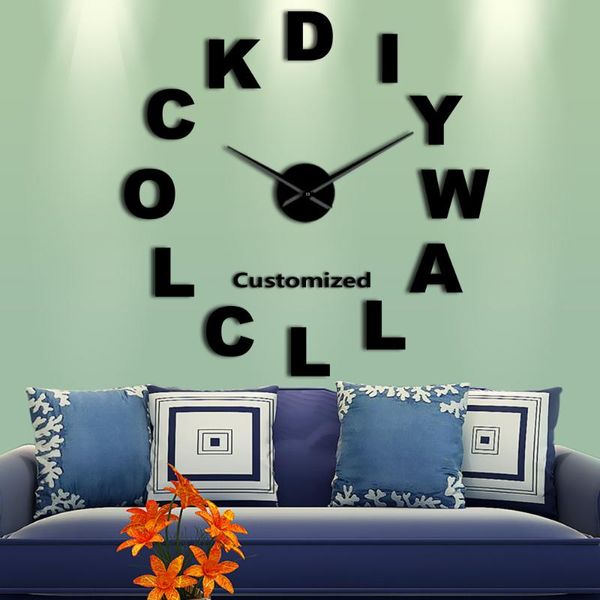 wall clocks diy clock bedroom living room single english letter design decoration kit 3d acrylic silent
wall clocks diy clock bedroom living room single english letter design decoration kit 3d acrylic silent