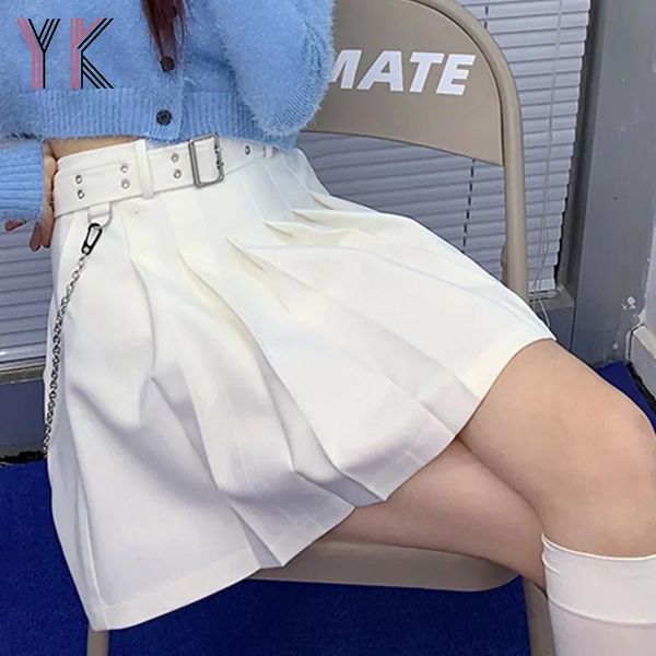 skirts harajuku punk mini for women high waist pleated sashes chains gothic black girls short clothes
skirts harajuku punk mini for women high waist pleated sashes chains gothic black girls short clothes