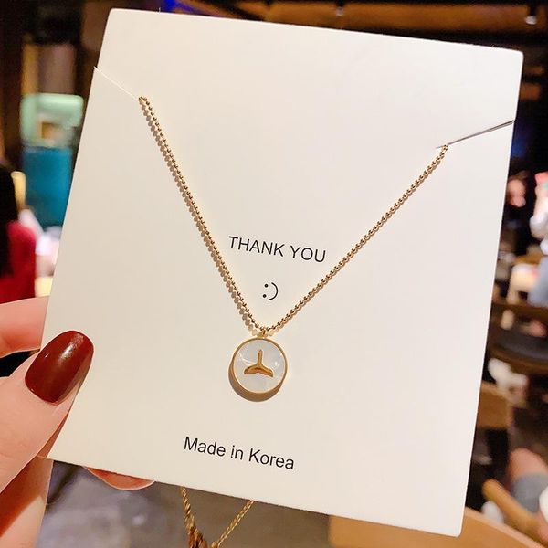 pendant necklaces jewellery high-quality titanium steel round fritillaria fishtail design minority indifference vintage party for girls, Silver
pendant necklaces jewellery high-quality titanium steel round fritillaria fishtail design minority indifference vintage party for girls, Silver
