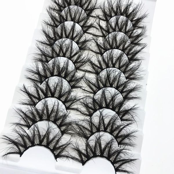 false eyelashes 8 pairs 6d 25mm faux mink dramatic handmade fluffy natural long lashes 
false eyelashes 8 pairs 6d 25mm faux mink dramatic handmade fluffy natural long lashes