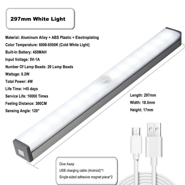 night lights 297 mm desk lamp hanging magnetic led table chargeable stepless dimming cabinet light for closet wardrobe
night lights 297 mm desk lamp hanging magnetic led table chargeable stepless dimming cabinet light for closet wardrobe