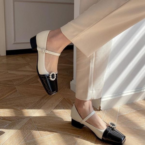 dress shoes shoe single women's shallow mouth 2021 spring square head mary jane simple 40 large 41-43, Black
dress shoes shoe single women's shallow mouth 2021 spring square head mary jane simple 40 large 41-43, Black