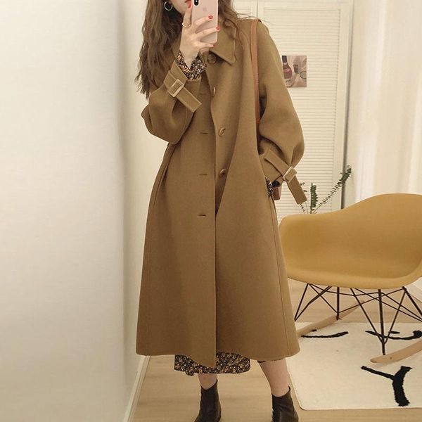 women's wool & blends autumn female coats overcoat oversized capes coat winter cloak parka women jacket elegant tweed outerwear jackets, Black
women's wool & blends autumn female coats overcoat oversized capes coat winter cloak parka women jacket elegant tweed outerwear jackets, Black