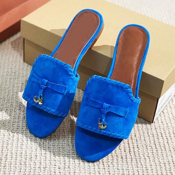 slippers female open toe flat heel real suede metal lock sandals summer beach shoes outdoor 2021 mules flipflops for ladies, Black
slippers female open toe flat heel real suede metal lock sandals summer beach shoes outdoor 2021 mules flipflops for ladies, Black