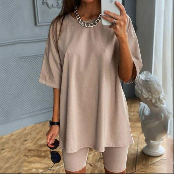 casual solid two piece women tracksuits suit including belt color home loose sports fashion leisure summer 2piece set, Gray
casual solid two piece women tracksuits suit including belt color home loose sports fashion leisure summer 2piece set, Gray