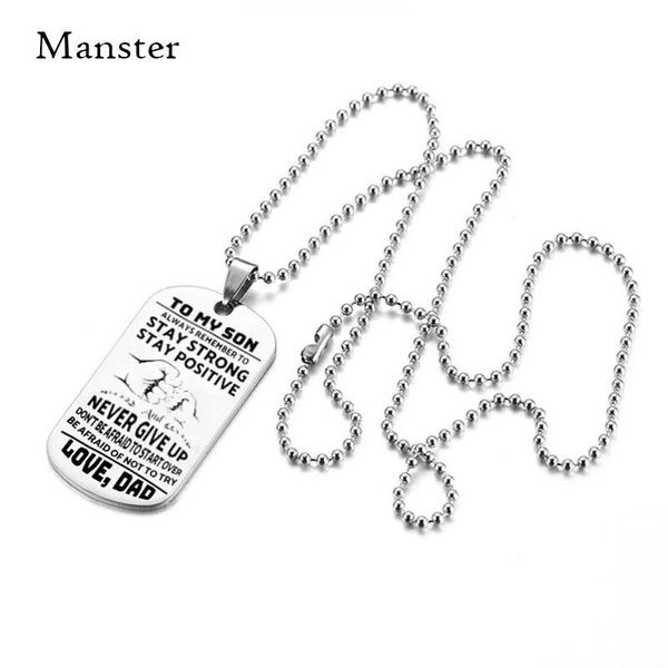 inspirational gift to my son daughter dog tags pendant necklace family jewelry keyring keychain military army cards chains, Silver
inspirational gift to my son daughter dog tags pendant necklace family jewelry keyring keychain military army cards chains, Silver