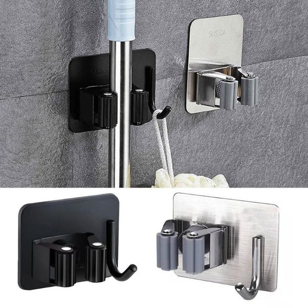 hooks & rails 1pc wall mounted mop organizer clip self-adhesive broom hanger storage rack steel for bathroom strong
hooks & rails 1pc wall mounted mop organizer clip self-adhesive broom hanger storage rack steel for bathroom strong