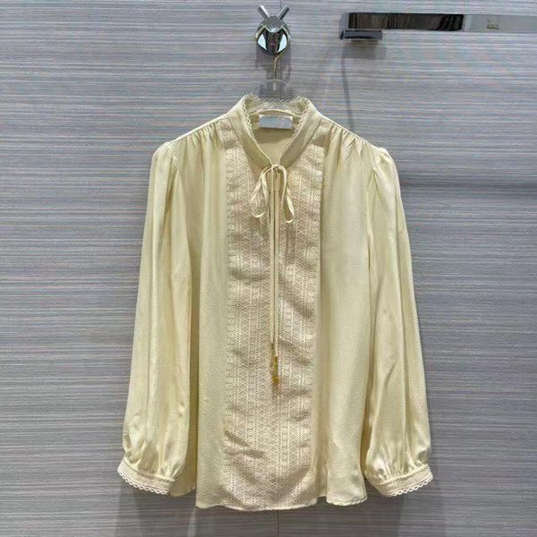 women's blouses & shirts kl05607 fashion 2021 runway luxury european design party style clothing, White
women's blouses & shirts kl05607 fashion 2021 runway luxury european design party style clothing, White